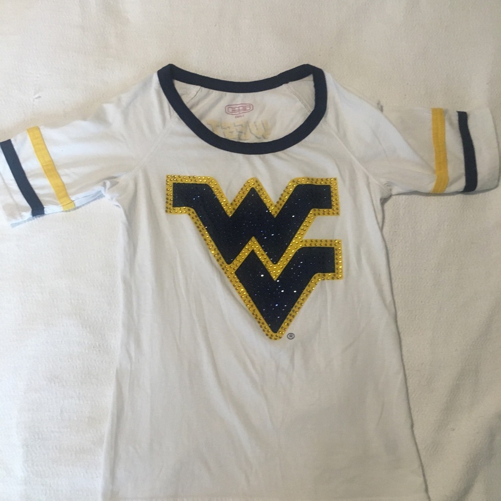WVU Rhinestone Studded TShirt
